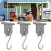 HHO-10Pcs For RV Camping Outdoor Camper Hanging Accessories Sturdy Metal Awning Hooks Party Light Hangers Hat Racks