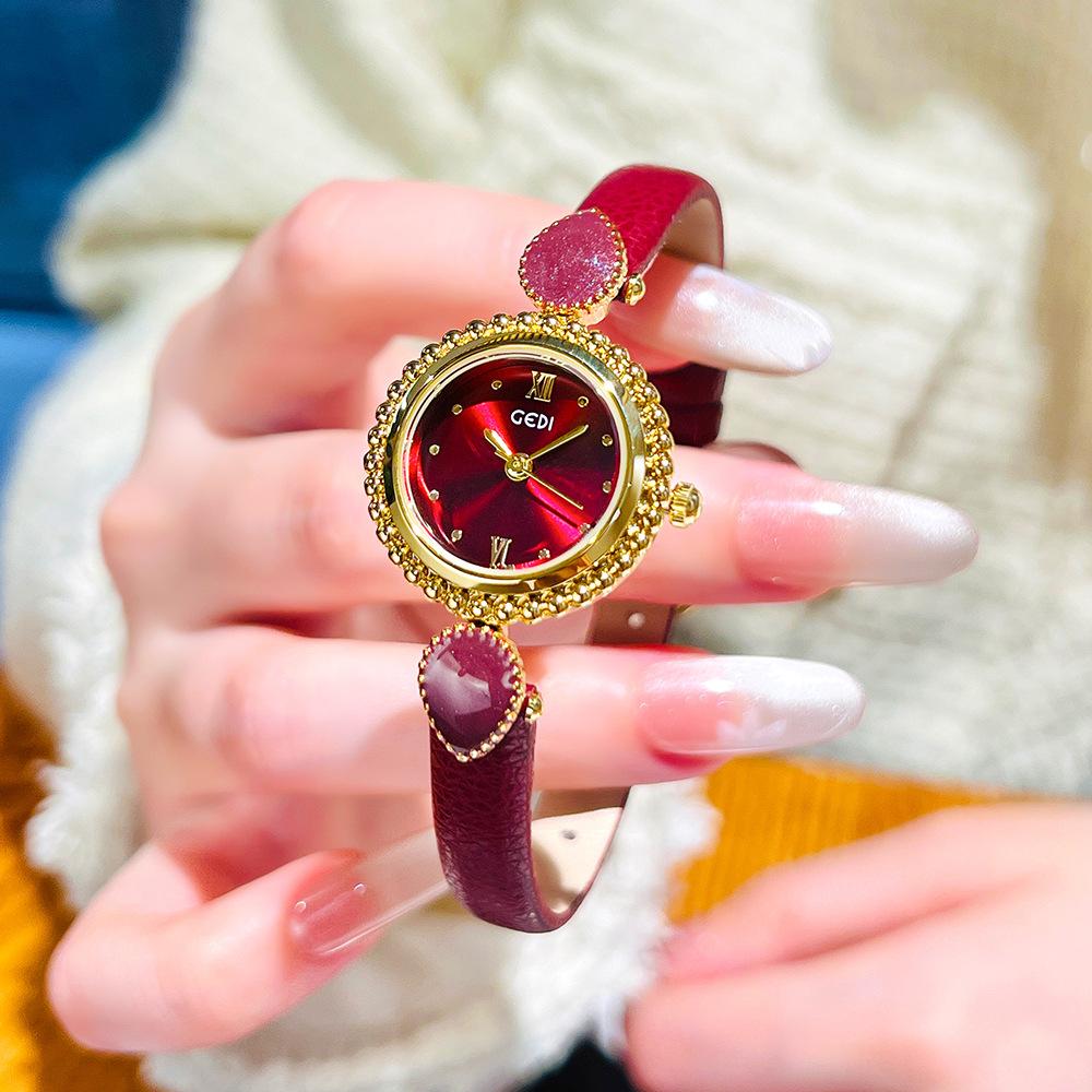 Bohemian Women'S Watch, Niche High-End Fritillary Disc, Small And Exquisite Temperament, Belt Quartz Watch