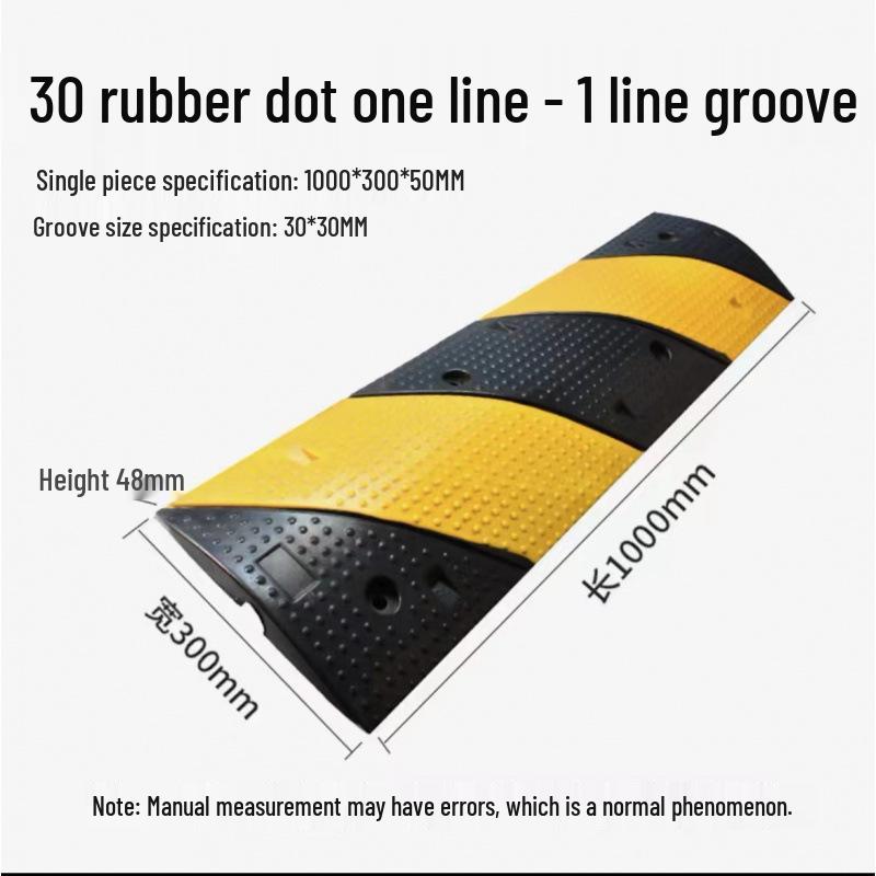 PVC Cable Trunking Rubber Speed Bump - Anti-Stepping, Pressure-Resistant Cover for Indoor/Outdoor Cable Protection and Crossing.