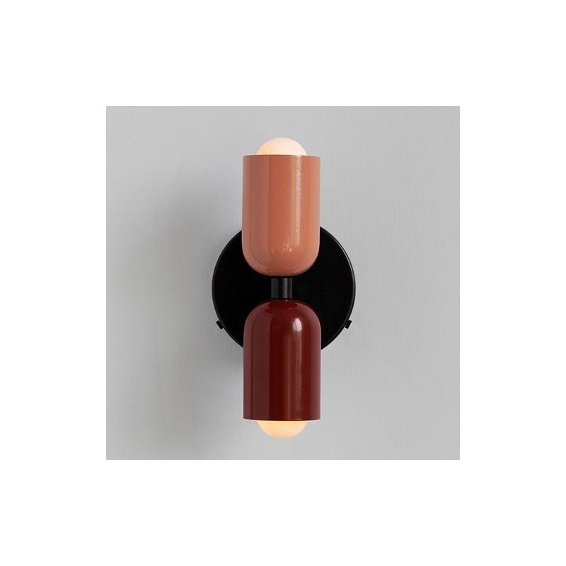 Retro Iron Wall Light With Dual Heads For Home Interior And Bedroom Use