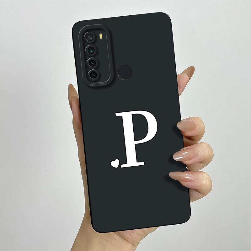 For Xiaomi Redmi Note 8 Case Redmi Note 8T Cover Redmi Note 8 Pro Cases Luxury Letters Square Phone Case Shockproof Back Cover