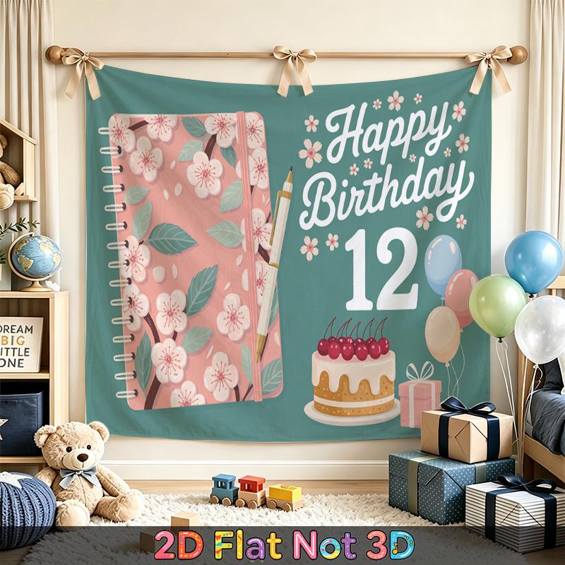 Party Backdrop Birthday Wedding Floral Pink Photo Booth Background Front Door Decor