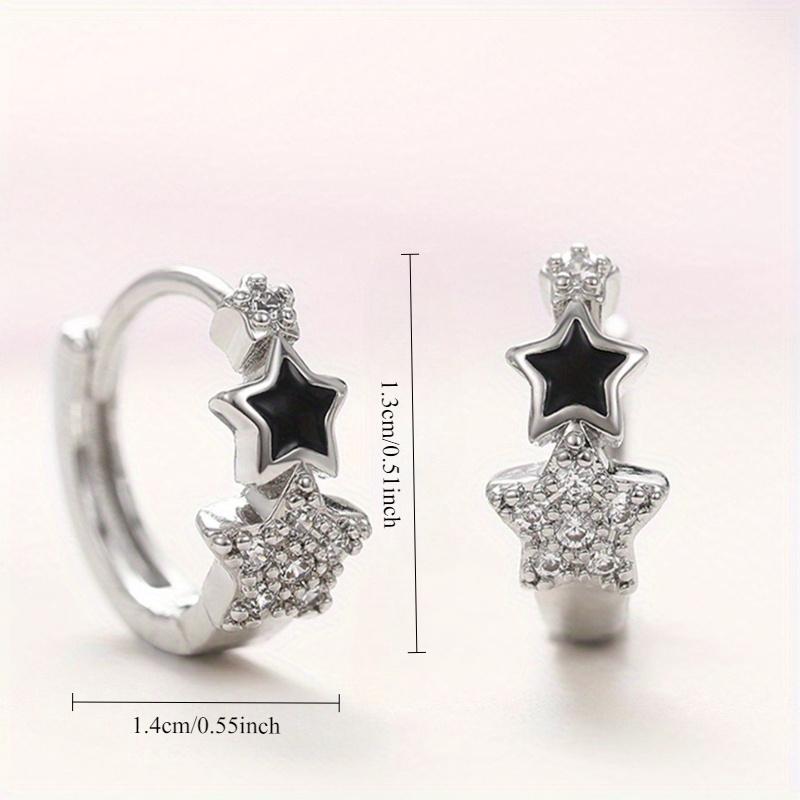 European and American women's fashionable and simple star earrings, personalized and creative high-end party earrings