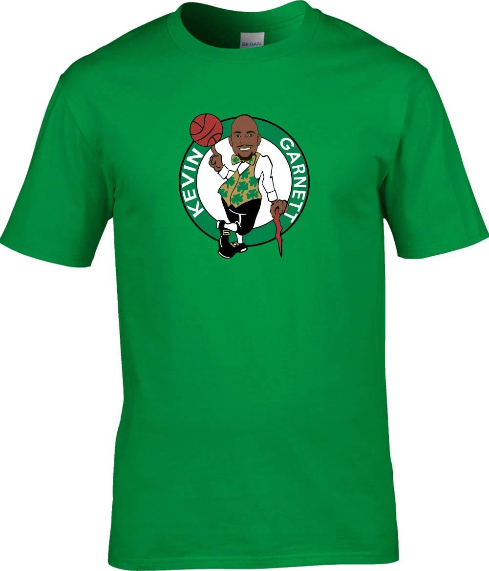 Kevin Garnett Boston Celtics Big Ticket Logo Long Short Sleeve T-Shirt XXXXL