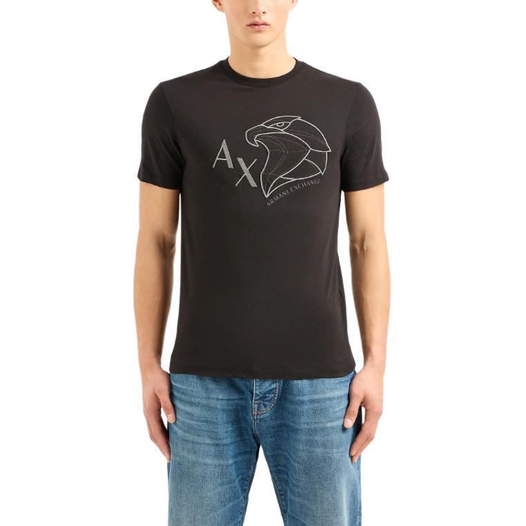 Armani Exchange SS24 T Shirt Men's Black 3DZTHH-ZJ9TZ-1200