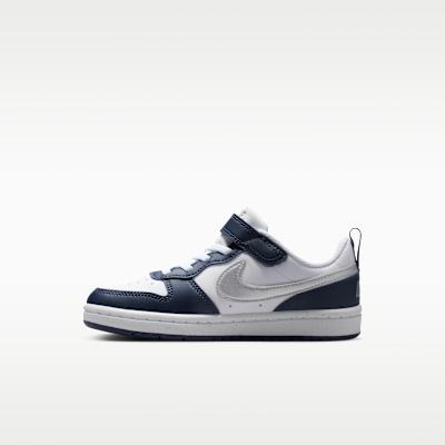 Nike Court Borough Low Recraft PS White Metallic Silver 29.5