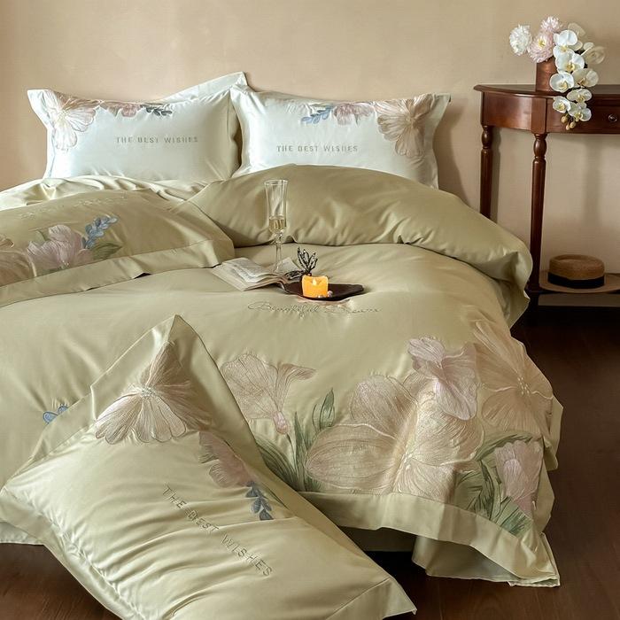 High-End 100 4Pcs Set Class A Pure Cotton Embroidery 4Pcs Set Long-Staple Cotton 4Pcs Set Class A