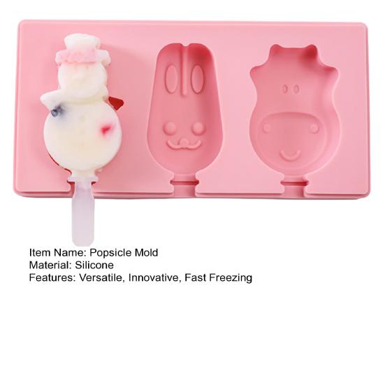 Formă Silicone DIY pentru Popsicle cu Bețișoare cu Capac, Răcitor Ușor de Folosit pentru Dulciuri de Casă, Fără BPA, Sigur pentru Mașina de Spălat Vase, Instrument Distractiv de Bucătărie pentru Vară pentru Copii