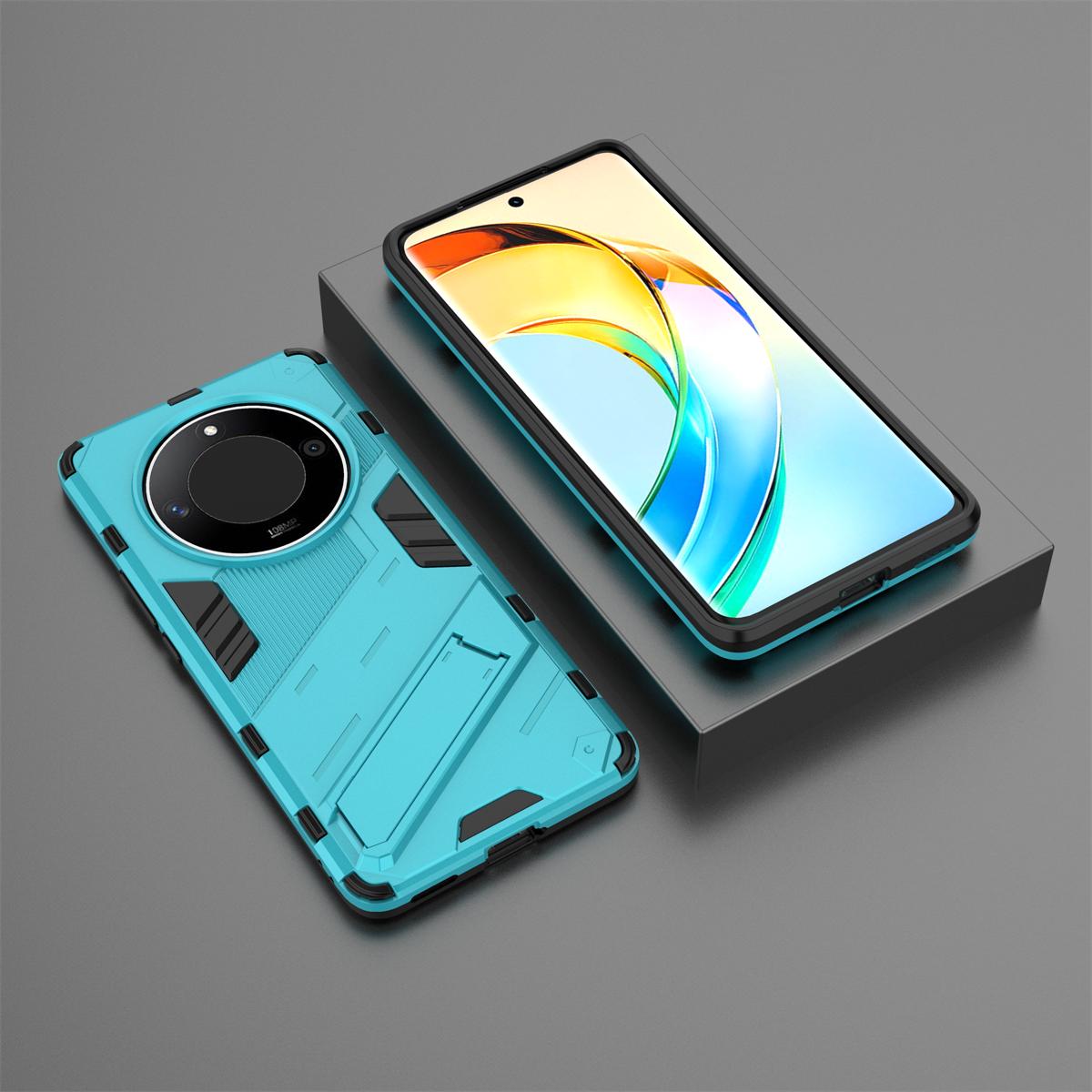 

Для Honor Magic6 lite Magic 6 lite Чехол Противоударный Жесткий Бронированный Чехол Для Телефона Задняя Крышка For Honor Magic6 lite небесно-голубой