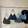 Fashion Denim Handbag For Women Big Capacity Urban Casual With Top Zipper