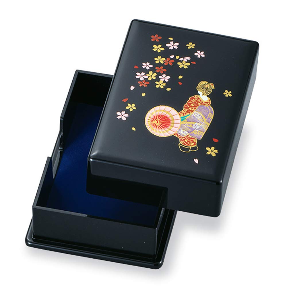 

Mitani Yamanaka Lacquerware Storage Maiko Визитница, Черный, 11 см, Дизайн, Держатель, M16976-8 чёрный