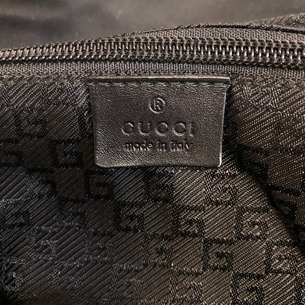 GUCCI 122373 Nylon Shoulder Bag black Nylon unisex Used