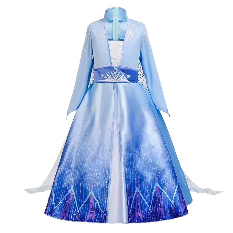 Girls Princess Dress Snow Queen Costume Carnival Party Halloween Kids Clothes Birthday Party Dress