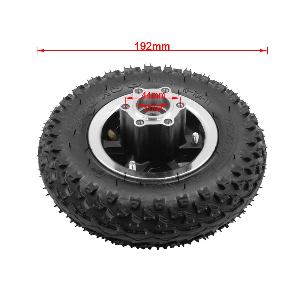 8 inch Pneumatic Wheel 200x50 Tire Inner Tube With 6 Holes Alloy Hub 10mm Bearing Diameter for Electric Scooter E-bike Parts