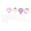 Cartoon Straw Bottle Caps Mineral Milk Drink Plastic Bottle Cap Replacement Toys