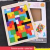 Tetris Wooden Building Blocks Puzzle - Kindergarten Prize, Souvenir, Gift, or Class Reward