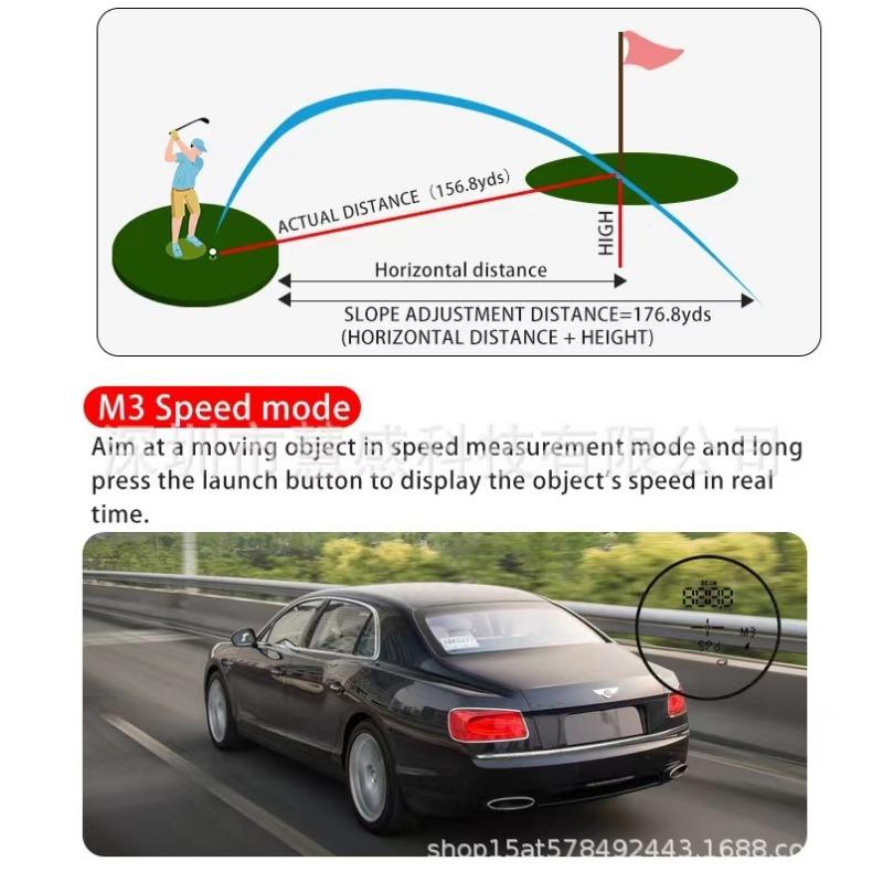 Nowy dalmierz laserowy do golfa z transmisją AI i kompensacją kąta drgań dla teleskopu magnetycznego 1200Y