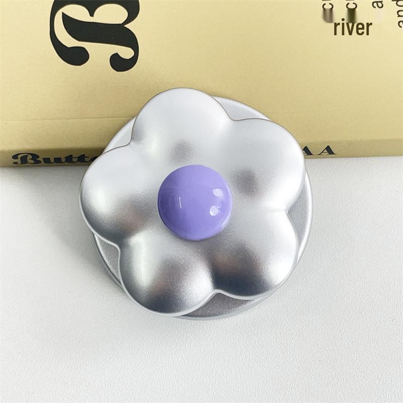 

Electroplated Floral Magnetic Airbag Phone Holder - Minimalist & Versatile Design