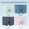 MIIOW Men's Ice Silk Antibacterial Boxer Briefs 4-Pack