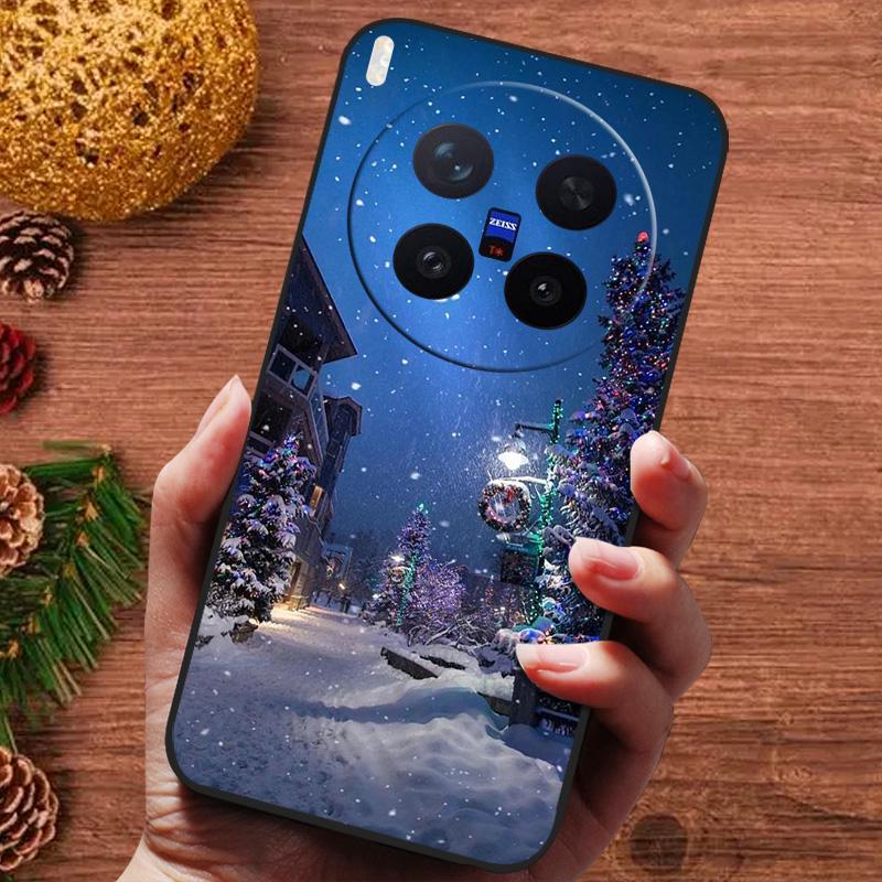 Christmas Painted Cover For Vivo X300 Pro Case V2502A Silicone Soft Phone Cover For Vivo X300 5G V2509A Capa 2025 New Fundas
