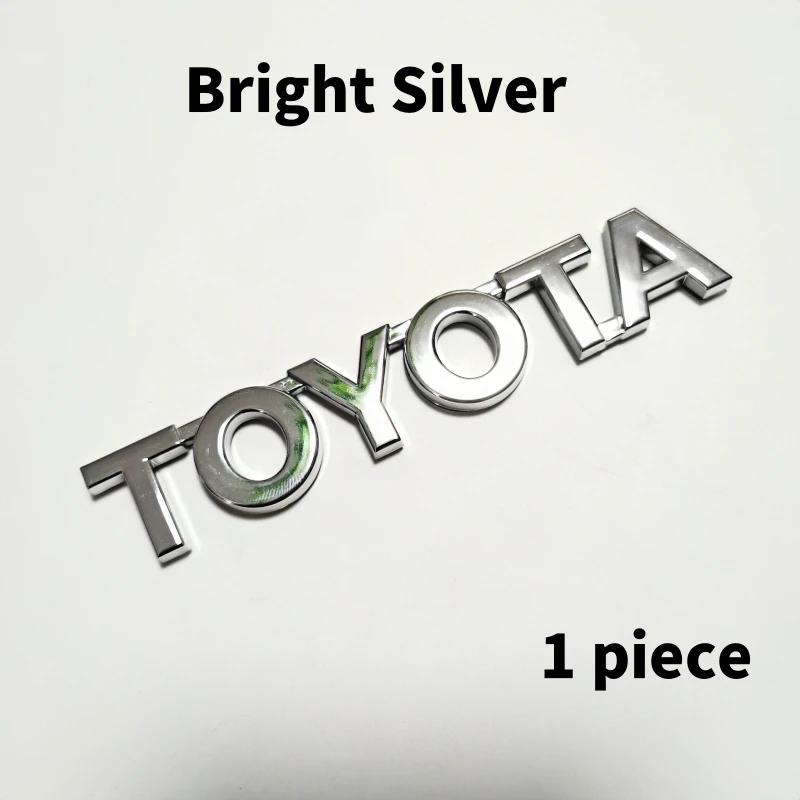 

Toyota 2026 New Hub Caps 3D black Silver Car Trunk Tail Sticker Emblem Badge Decals Decoration Toyota Coroll Car Sticker 11.5 X 2 CM