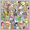 100 Cartoon Animal Stickers: Cute Waterproof Decorative Stickers for DIY Phone Cases & Journals
