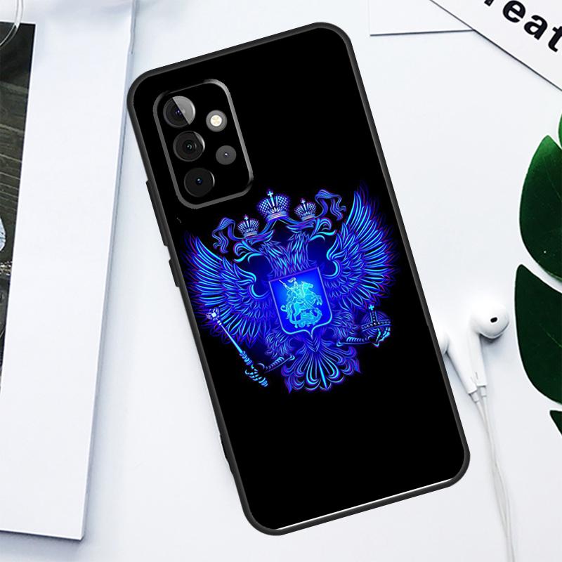 Russia Coat of Arms For Samsung Galaxy A52 A22 A32 A54 A34 A14 A55 A35 A15 A53 A33 A13 A05 A06 A16 Phone Case