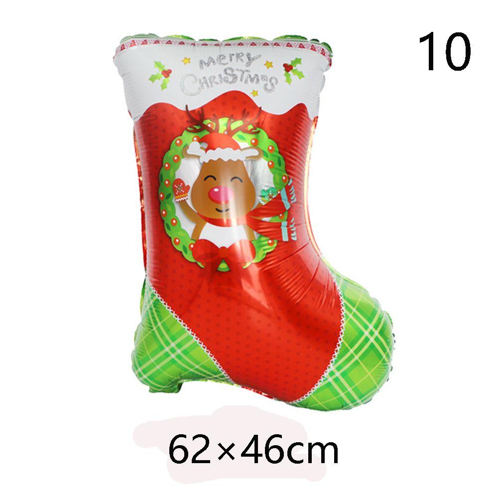 Snowman ChristmasTree Santa Claus Air Balloons Cartoon Balloons Christmas Decorations Aluminum Foil