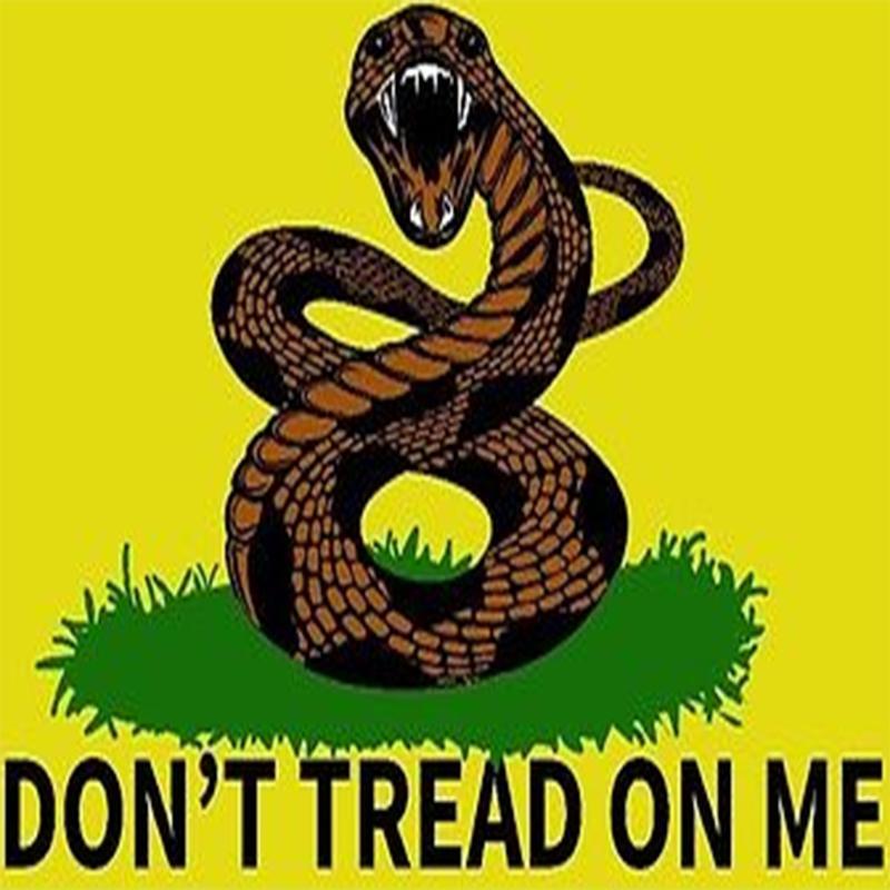 On Tread Dont Me Snake Banner Polyester Material Gadsden Flag For Events Patriot