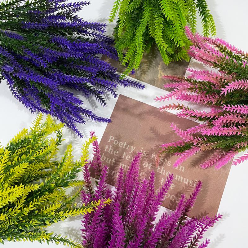 Kunststoff Künstliche Blume Lavendel Gefälschte Blume Topf Dekoration Nachahmung Wasser Pflanze Hochzeit Dekoration Requisiten