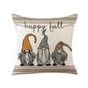 Autumn Thanksgiving Pillow Cover Pumpkin Sunflower Polyester Print Nordic Home Living Room Sofa Cushion Cover