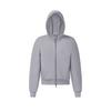 FILA Fitness Classic Simple Sports Training Casual Comfortable Versatile Hooded Knit Loose Zipper Sweatshirt Jacket Women tops A11W621508FGY