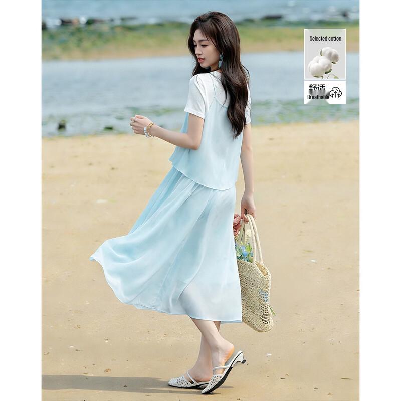Demana Cloud Cotton Knit Slimming Dress S