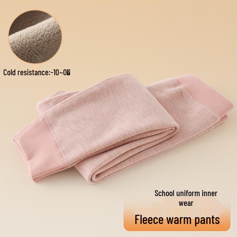 Leggings d'hiver doublés polaire pour enfants - Pantalons chauds en coton pour garçons et filles