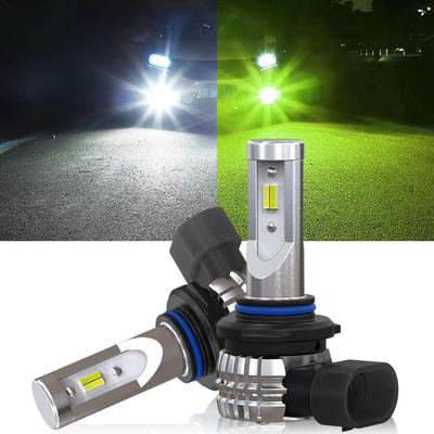 Perrace HB4 LED Fog Light Bulbs with Memory HB3 LED Fog Vehicle Inspection Adjustable Set of 2 Dual-Color Function, Lights, Dual-Color Switching,