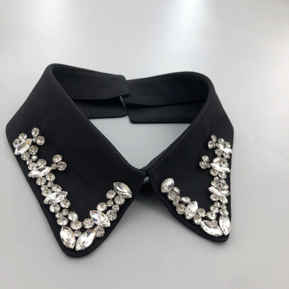 Women Lapel Fake Collar Vintage Top Neckwear Ties 2024 Shirt Collar