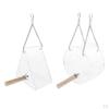 Acrylic Parrot Bird Feeder without mess Automatic with Stand Round/Triangular