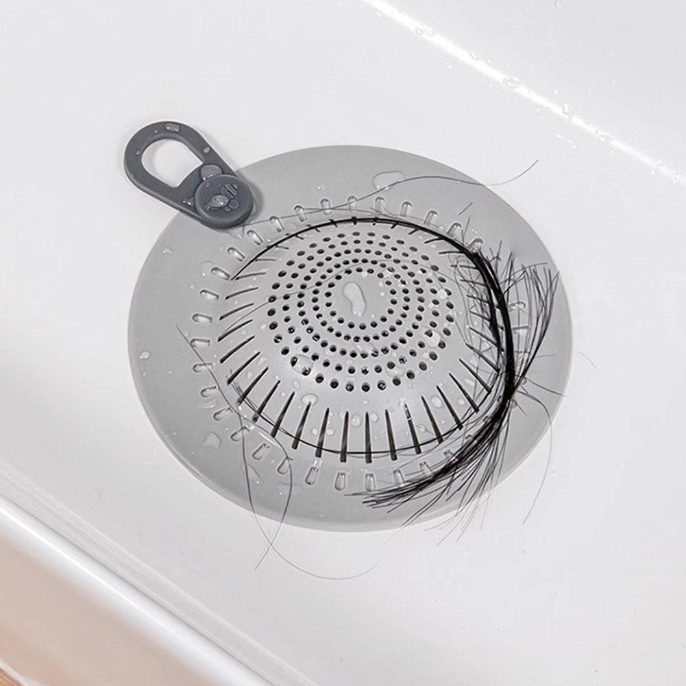 Silicone Shower Drain Strainer Set of 3 with Double Filtration and Anti Slip Features for Bathtub and Shower Use