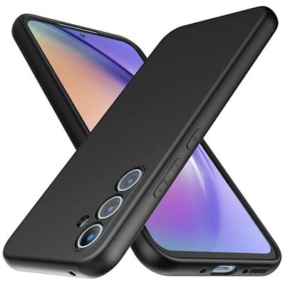 Thin Black Matte Soft Silicone TPU Phone Case Cover For Samsung Galaxy A06 A16 A14 A24 A34 A54 5G A15 A25 A35 A55 5G Redmi 14C 12c 13C Note 14 13 Pro+