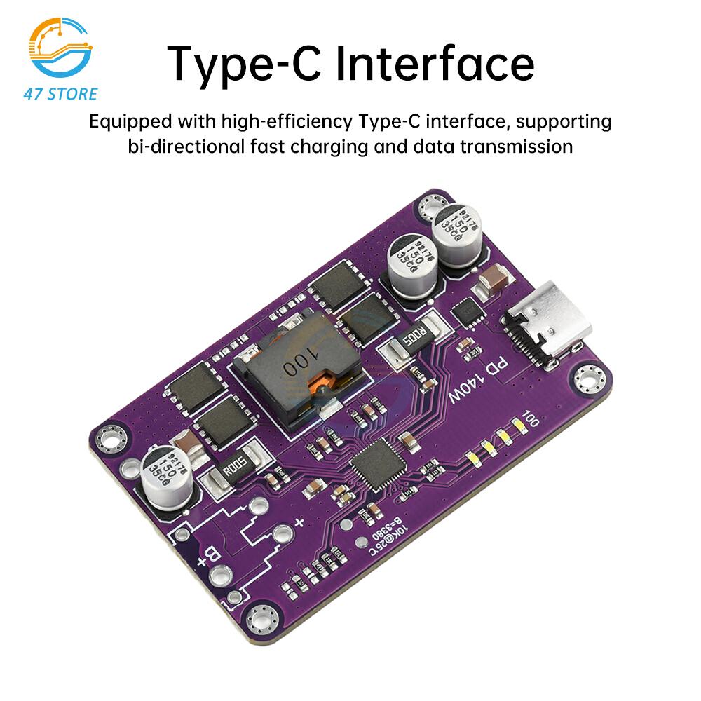 PD3.1 140W Fast Charger Module 3S 4S 5S 6S Lithium Battery Charger Discharger Module Type C Interface Suppor QC3.0 2.0 AFC FCP