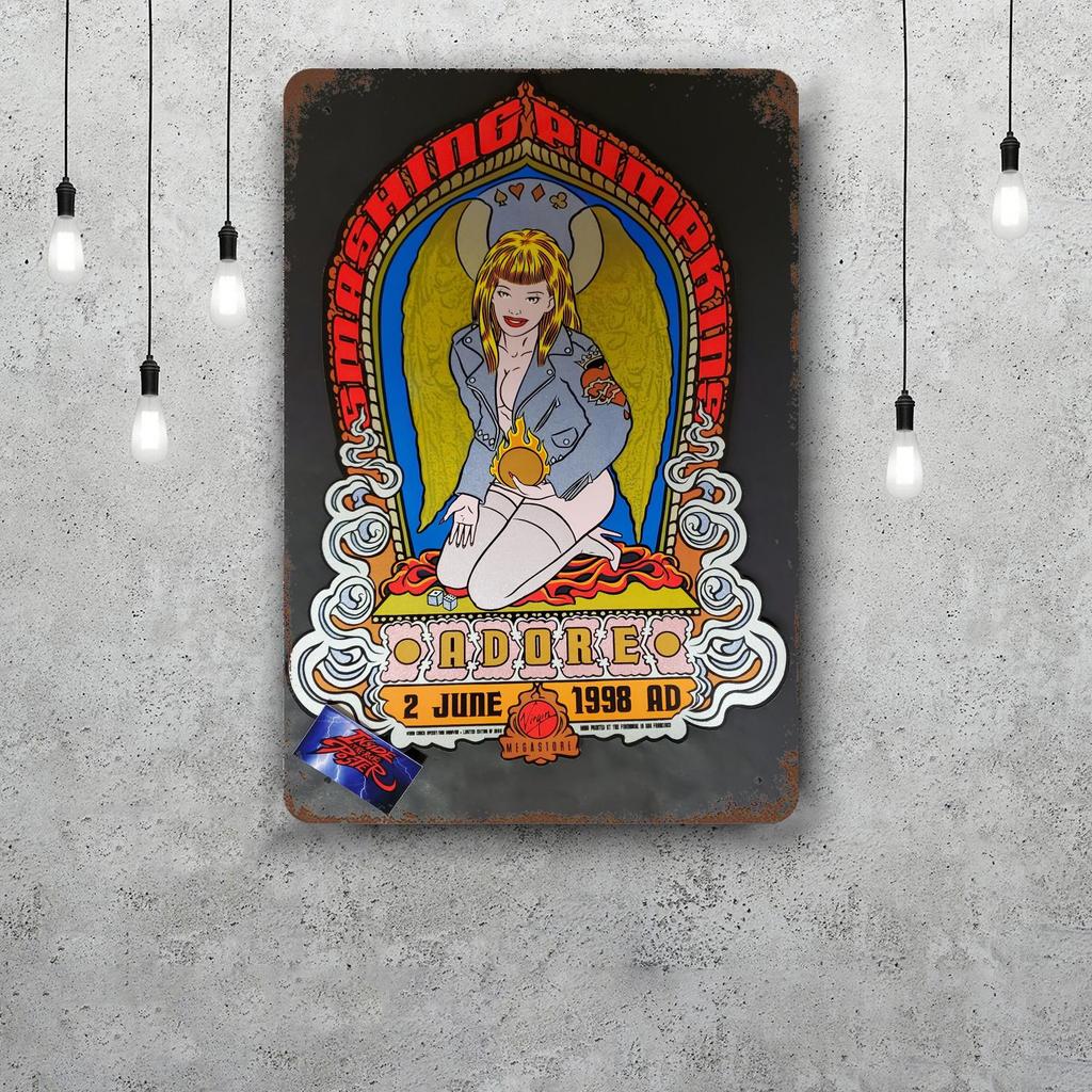 Smashing Pumpkins Music Concert Decor Metal Signs Tin Signs Captain Poster Decor for Bar Pub Club Man Cave Wall Decoration