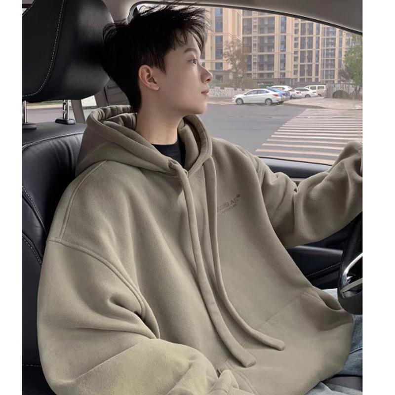 Men's American Style Heavyweight Hooded Sweatshirt