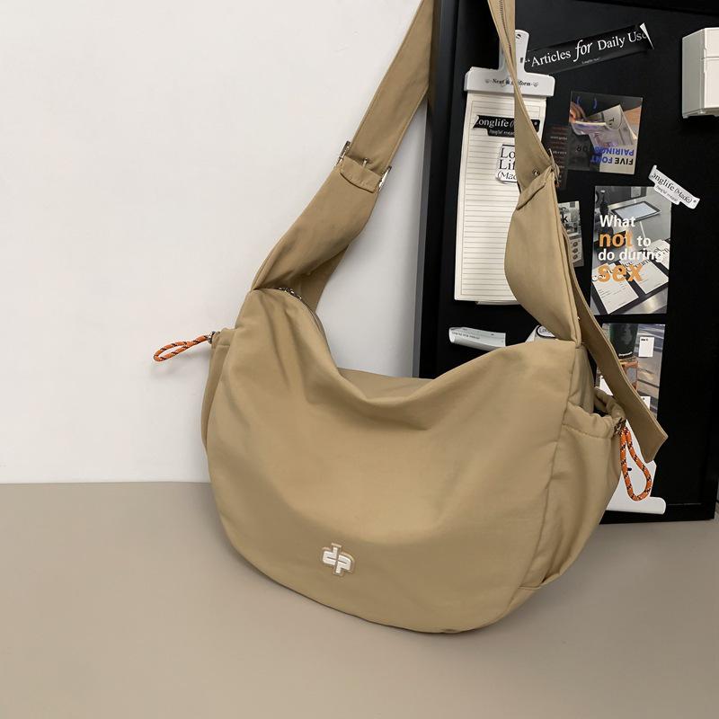 

Large Capacity Nylon Travel Crossbody Bag: Unisex Casual Sport & Fitness Shoulder Backpack Small хакі