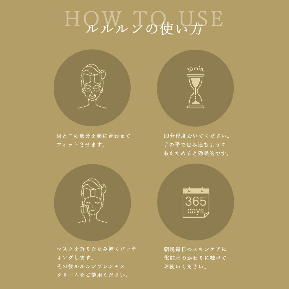 LULULUN LULULUN Precious WHITE 32 Pieces Firm and Glossy Face Mask (completely Type)