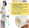 Window Insulation for Winter Weather Sealing Tape Residue Free Clear Window Draft Isolation Sealing Film Tape for Doors Windows