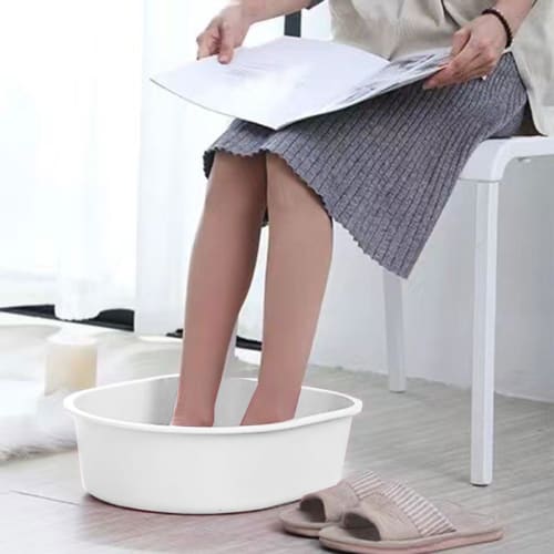 Plastic Foot Bath with Massage, Household Cleansing Tub, Lightweight and Portable, Ideal for Home Spas, Promotes Blood Circulation, and Relieves Fatig