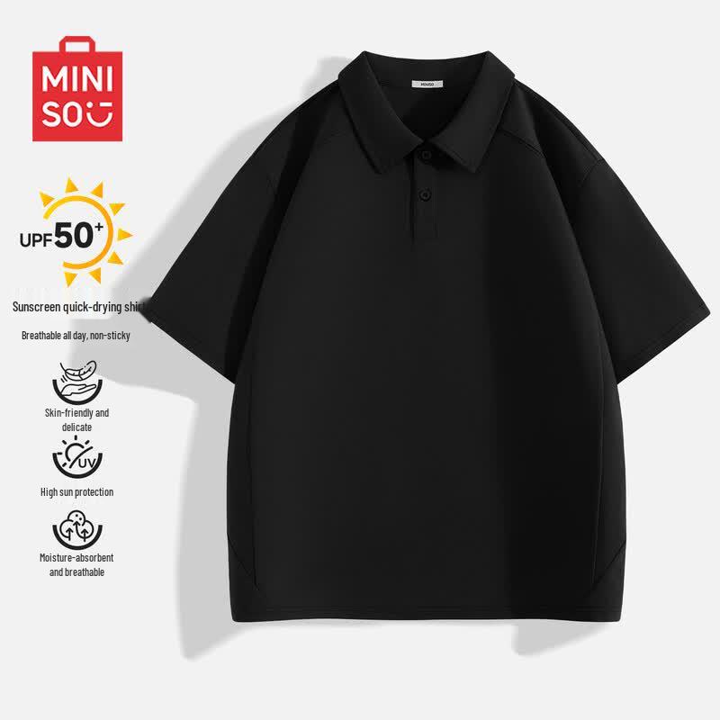 MINISO Men s Quick-Dry Sun Protection Polo Shirt M