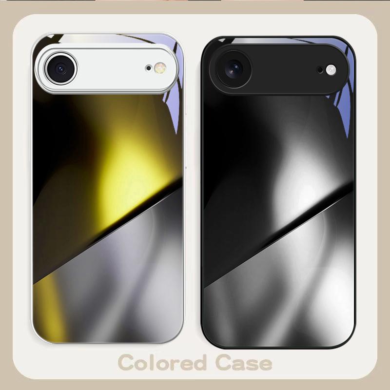 Mysterious color and light For iPhone 17 Air 16 E 15 14 13 Plus 12 mini 17 Pro Max 11Pro XR Xs 7 8 11 Tempered Glass Phone Case