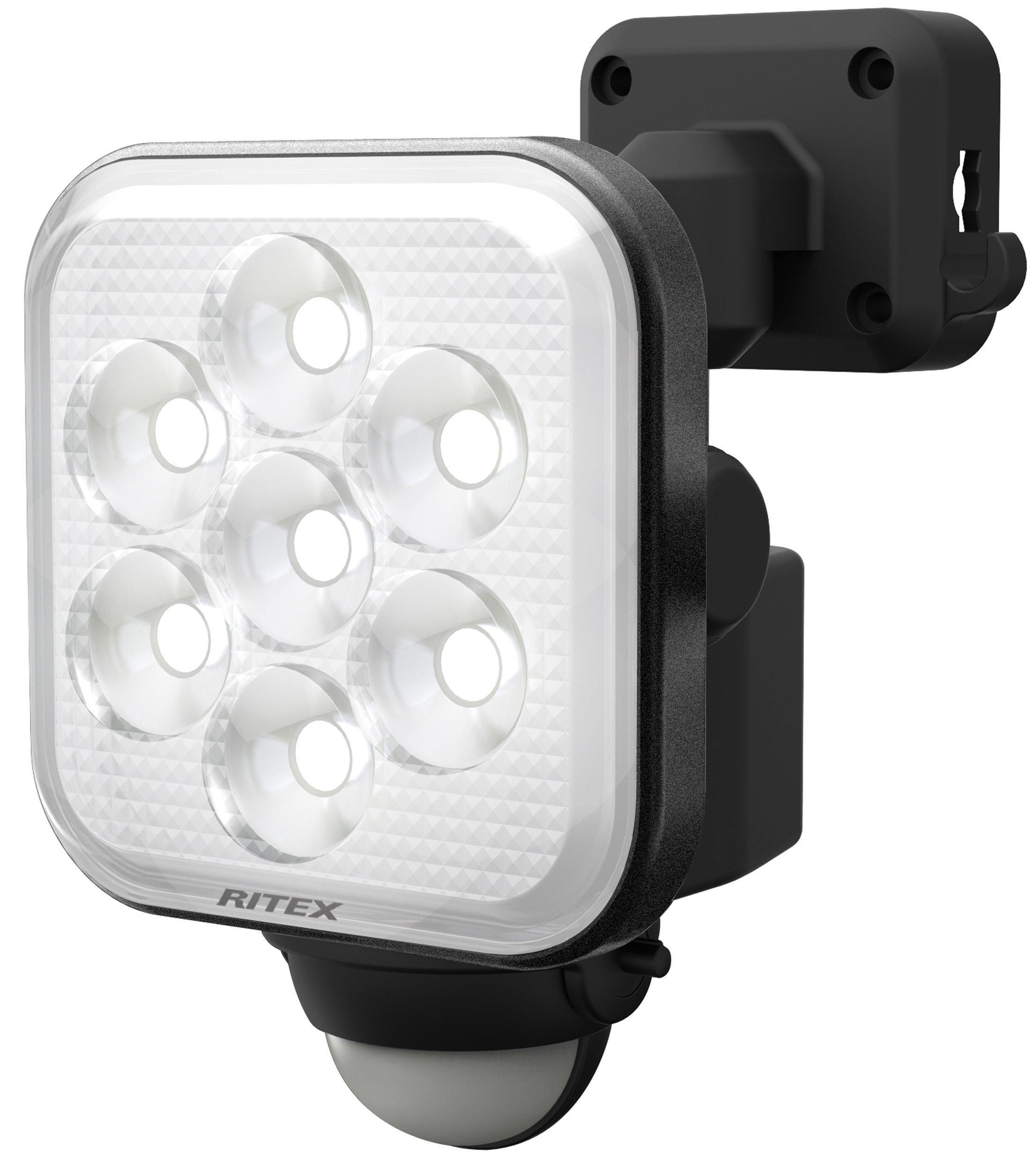 

Musashi RITEX Free-Arm LED Sensor Light (8W x 1 Light) [Outlet Type] Rainproof LED-AC1008