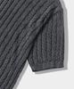 Dimiteulibeullaeg Vlad Vintage Dyed Cable Short Sleeve Knit_Black